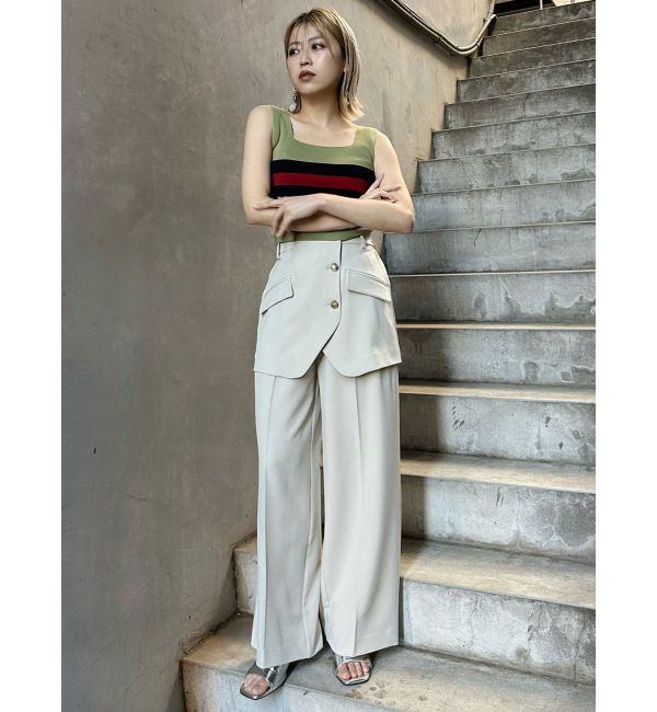 MURUA「クロップトスクエアニットタンク」|ニット・セーター|