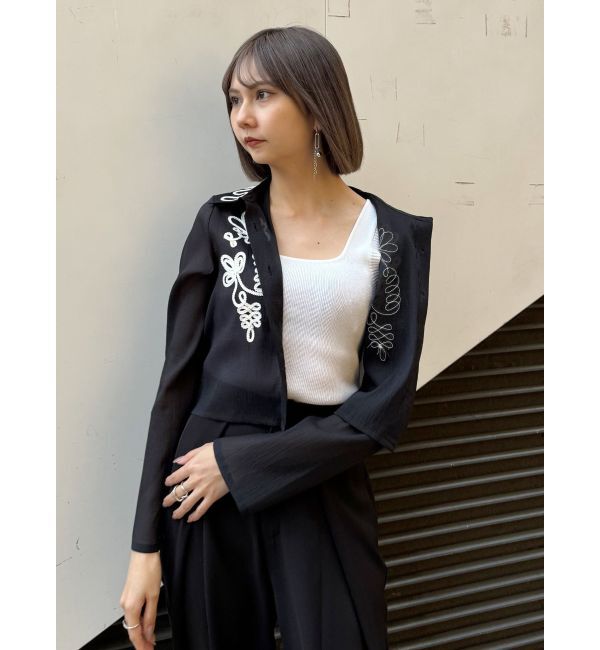 MURUA「クロップトスクエアニットタンク」|ニット・セーター|