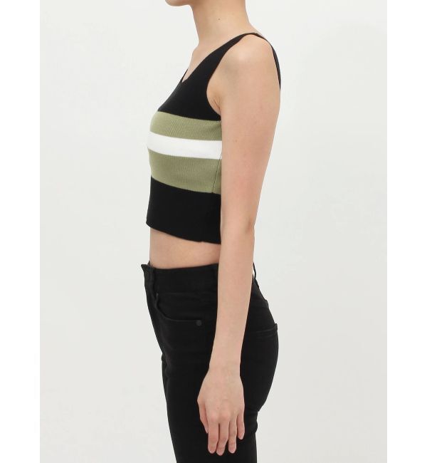 MURUA「クロップトスクエアニットタンク」|ニット・セーター|
