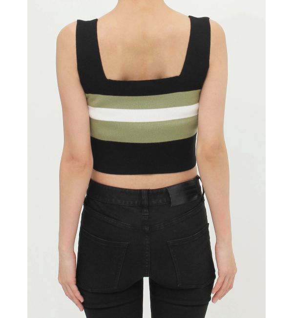 MURUA「クロップトスクエアニットタンク」|ニット・セーター|