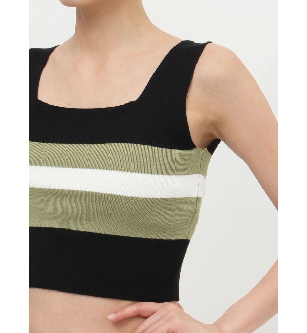 MURUA「クロップトスクエアニットタンク」|ニット・セーター|