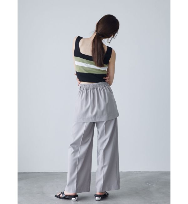 MURUA「クロップトスクエアニットタンク」|ニット・セーター|