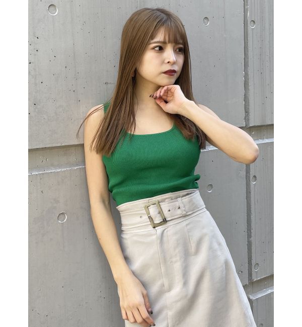 MURUA「スクエアミニマルタンク」|ニット・セーター|