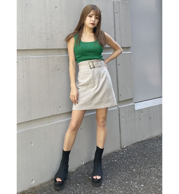 MURUA「スクエアミニマルタンク」|ニット・セーター|