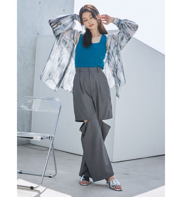 MURUA「スクエアミニマルタンク」|ニット・セーター|