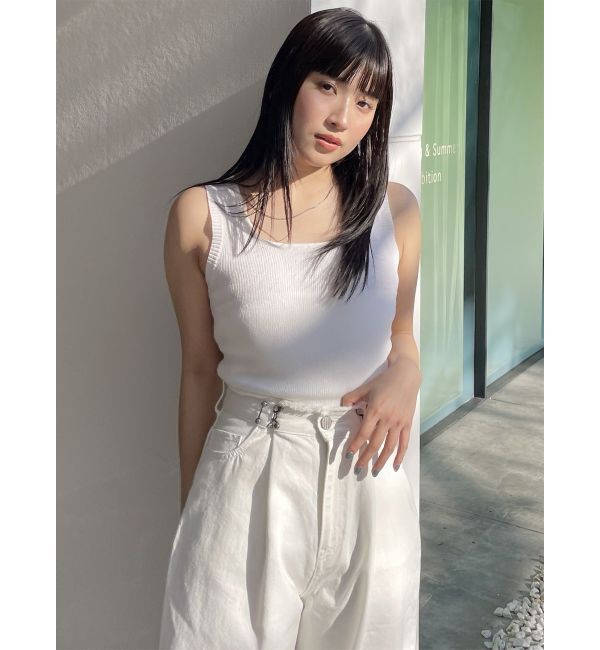 MURUA「スクエアミニマルタンク」|ニット・セーター|