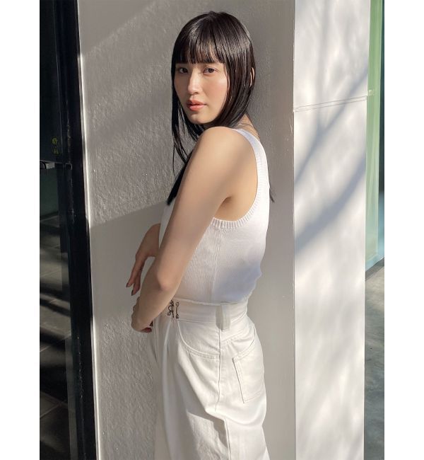 MURUA「スクエアミニマルタンク」|ニット・セーター|