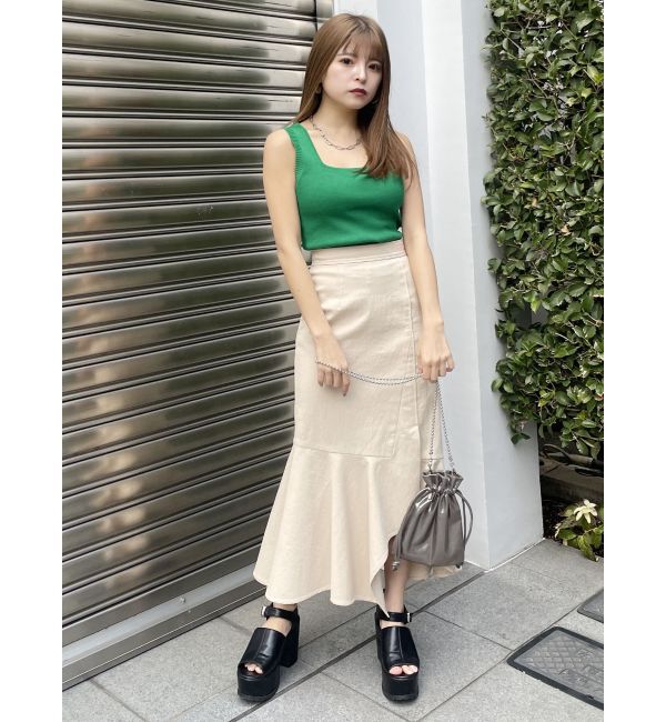 MURUA「スクエアミニマルタンク」|ニット・セーター|