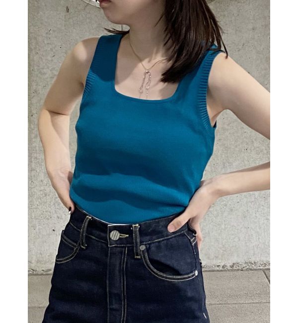 MURUA「スクエアミニマルタンク」|ニット・セーター|