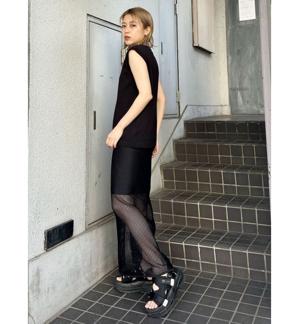 MURUA「シースルーメッシュスカート」|スカート|