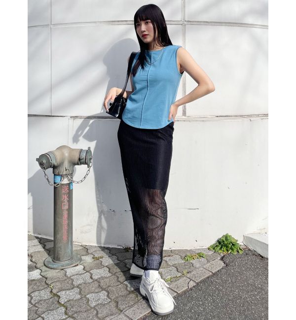 MURUA「シースルーメッシュスカート」|スカート|