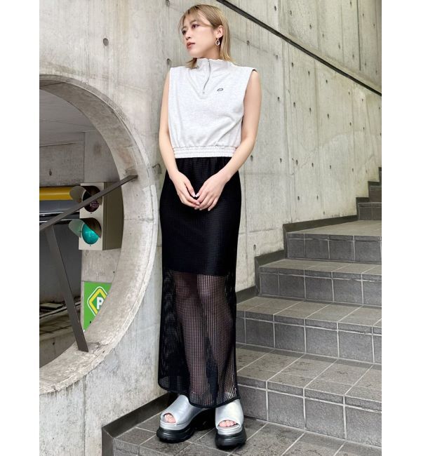 MURUA「シースルーメッシュスカート」|スカート|