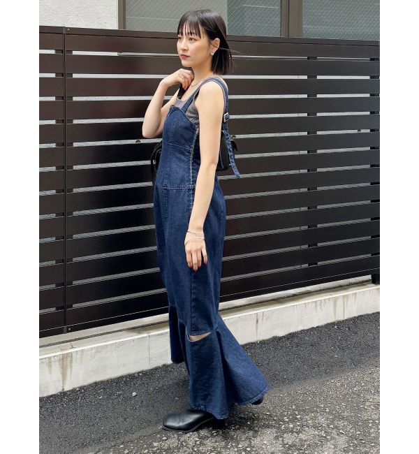 MURUA「デニムジャンパースカート」|ワンピース|