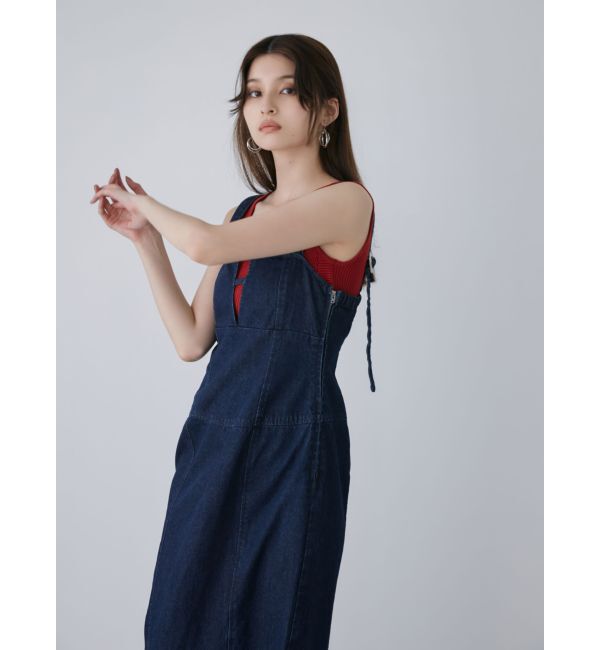 MURUA「デニムジャンパースカート」|ワンピース|