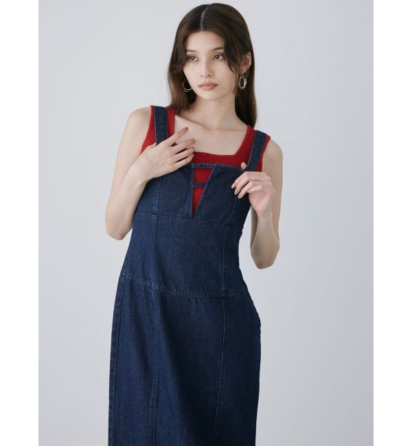 MURUA「デニムジャンパースカート」|ワンピース|