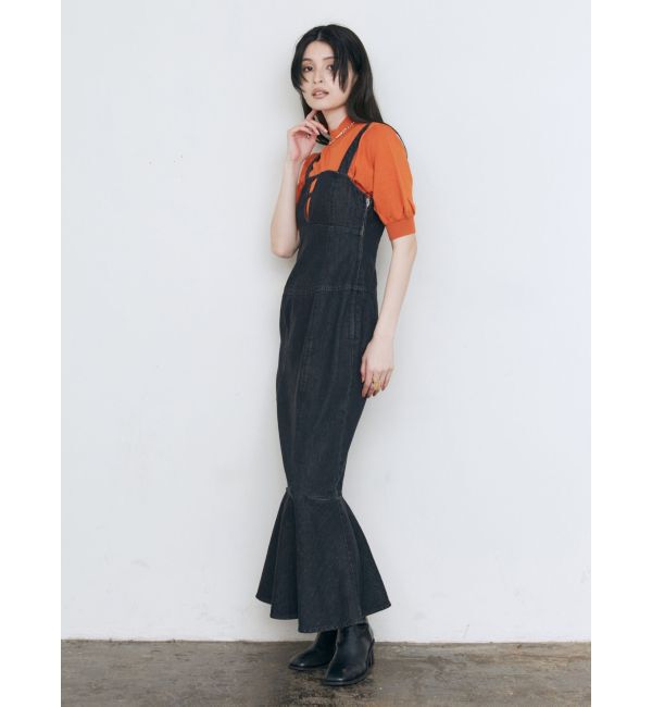 MURUA「デニムジャンパースカート」|ワンピース|