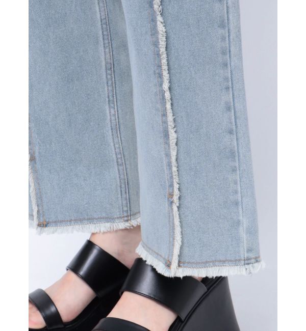 MURUA「スカートレイヤードデニム」|デニム|