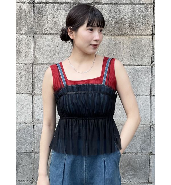 MURUA「デザインリブタンク」|ニット・セーター|