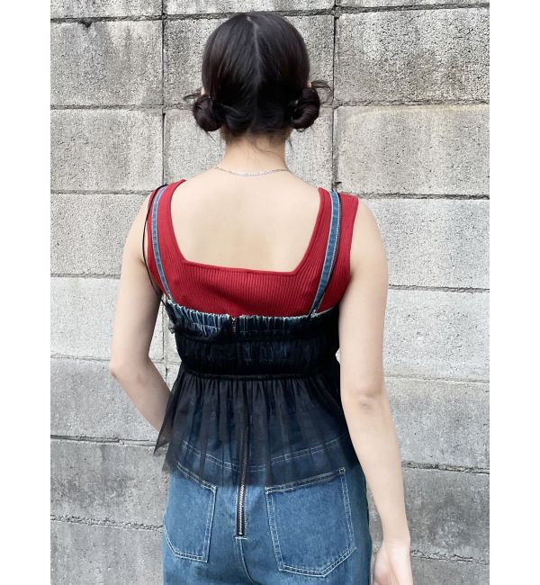 MURUA「デザインリブタンク」|ニット・セーター|