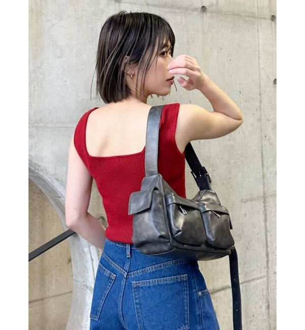 MURUA「デザインリブタンク」|ニット・セーター|