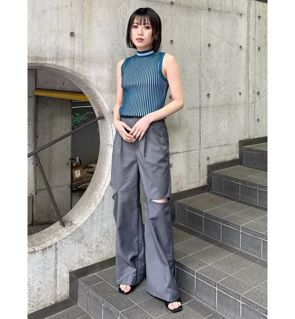 MURUA「ミニマルストライプニット」|ニット・セーター|