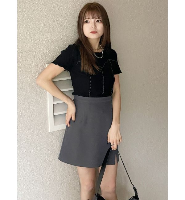 MURUA「スリットミニスカート」|スカート|