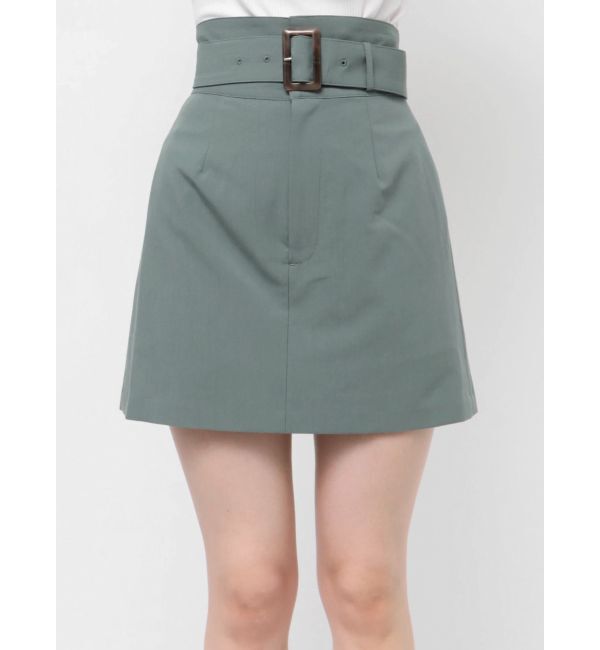 MURUA「ハイウエストベルトミニスカート」|スカート|
