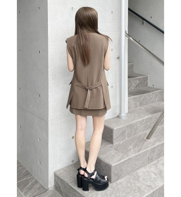 MURUA「ハイウエストベルトミニスカート」|スカート|