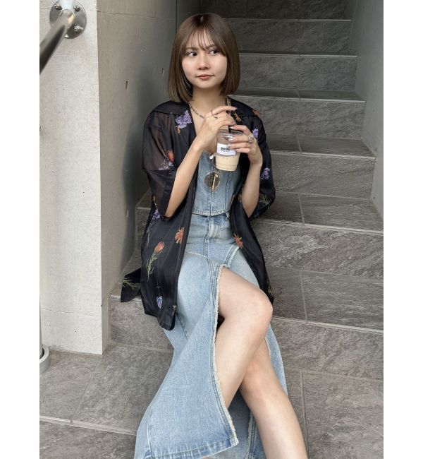 MURUA「フリンジデニムビスチェ」|キャミソール|