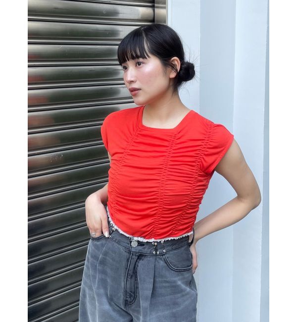 MURUA「ランダムシャーリングトップス」|Tシャツ・カットソー|