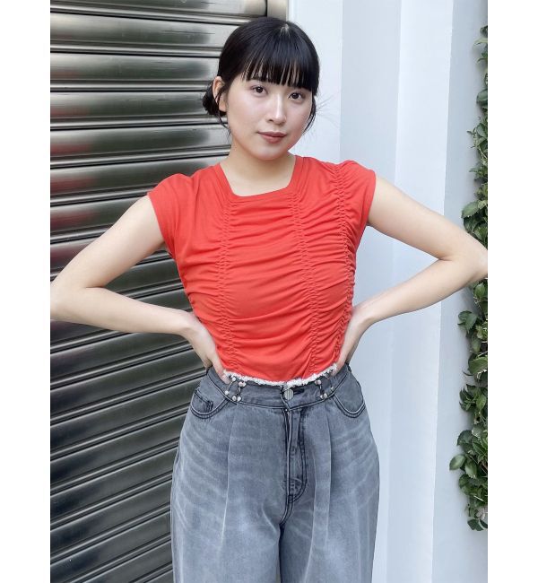 MURUA「ランダムシャーリングトップス」|Tシャツ・カットソー|