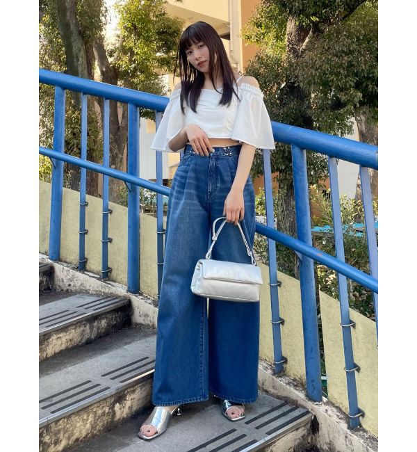 MURUA「オフショルクロップドブラウス」|シャツ・ブラウス|