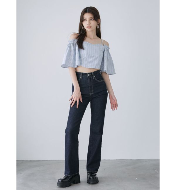 MURUA「オフショルクロップドブラウス」|シャツ・ブラウス|