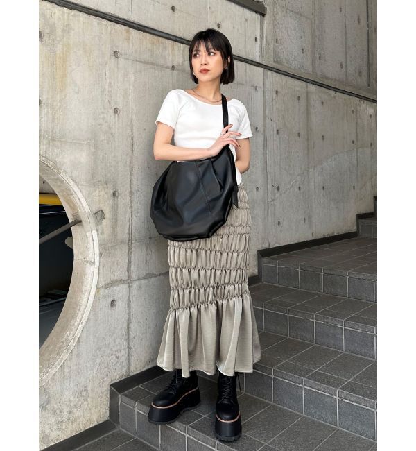 MURUA「バックシャンリブカットソー」|Tシャツ・カットソー|