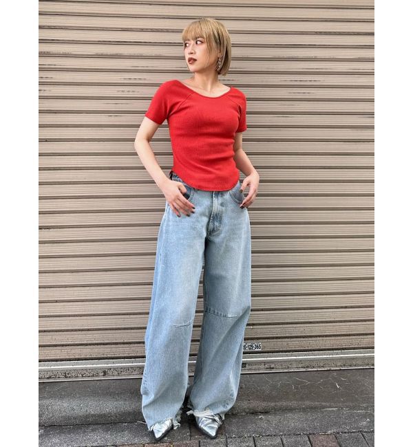 MURUA「バックシャンリブカットソー」|Tシャツ・カットソー|