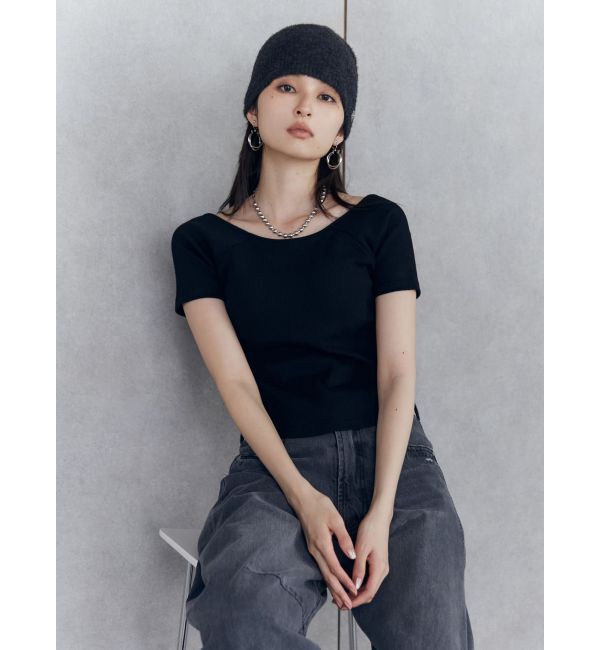 MURUA「バックシャンリブカットソー」|Tシャツ・カットソー|