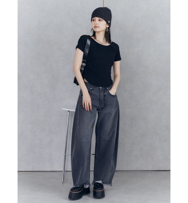 MURUA「バックシャンリブカットソー」|Tシャツ・カットソー|