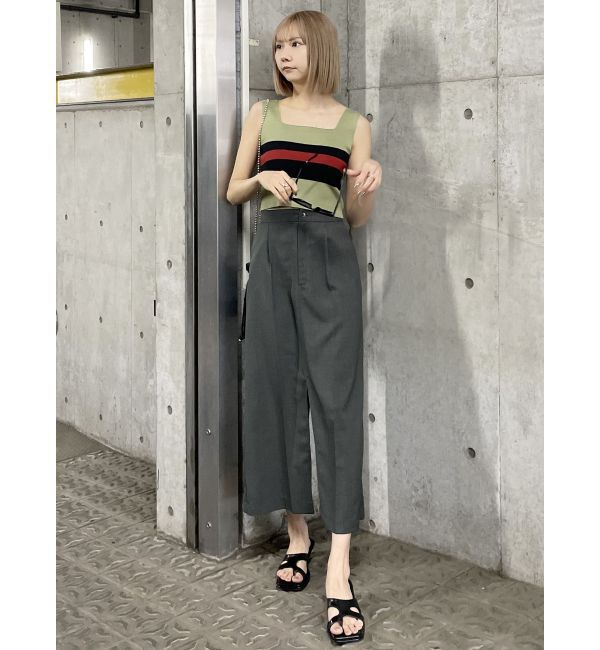 MURUA「センタープレスナロースカート」|スカート|