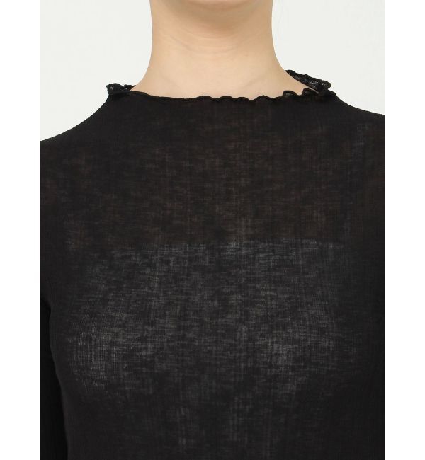 MURUA「ボトルネックシアーカットトップス」|Tシャツ・カットソー|