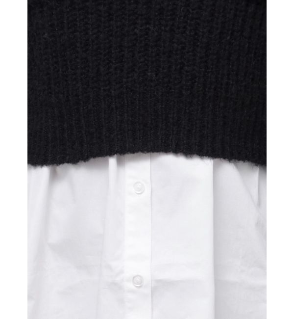 MURUA「オフショルニット&times;ミニシャツワンピSET」|ワンピース|