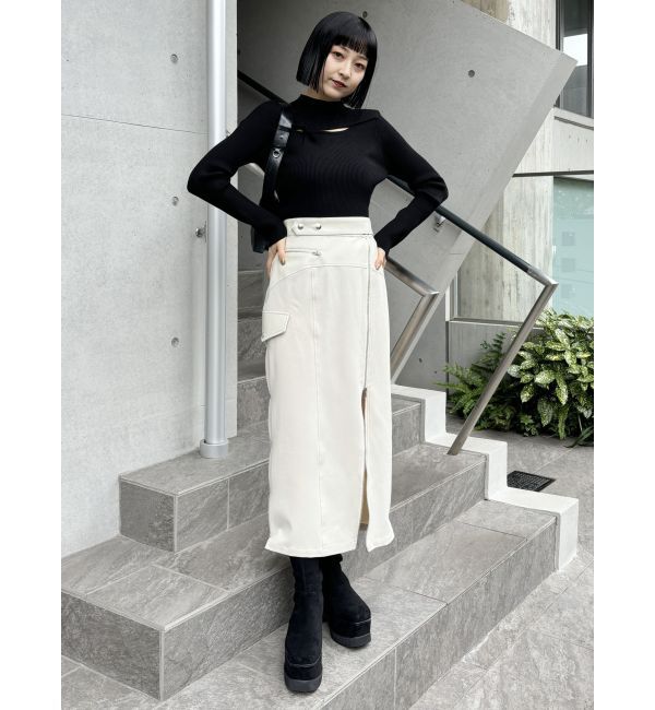 MURUA「カットツイストタイトニット」|ニット・セーター|