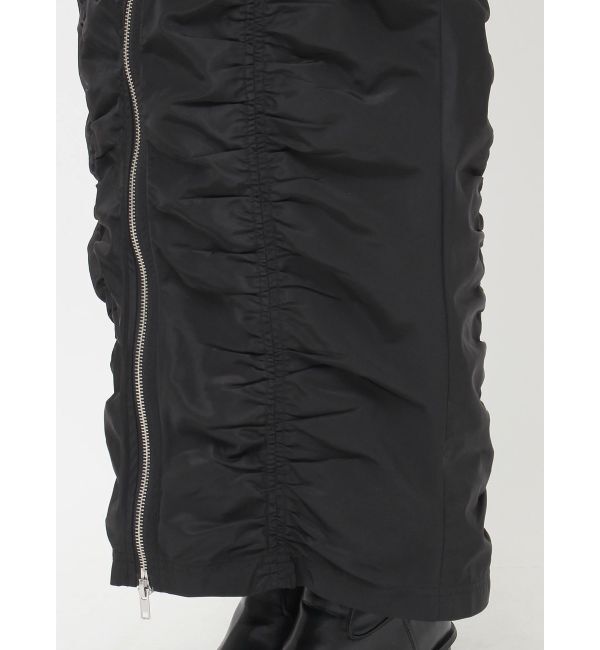 MURUA「ファスナースリットギャザースカート」|スカート|