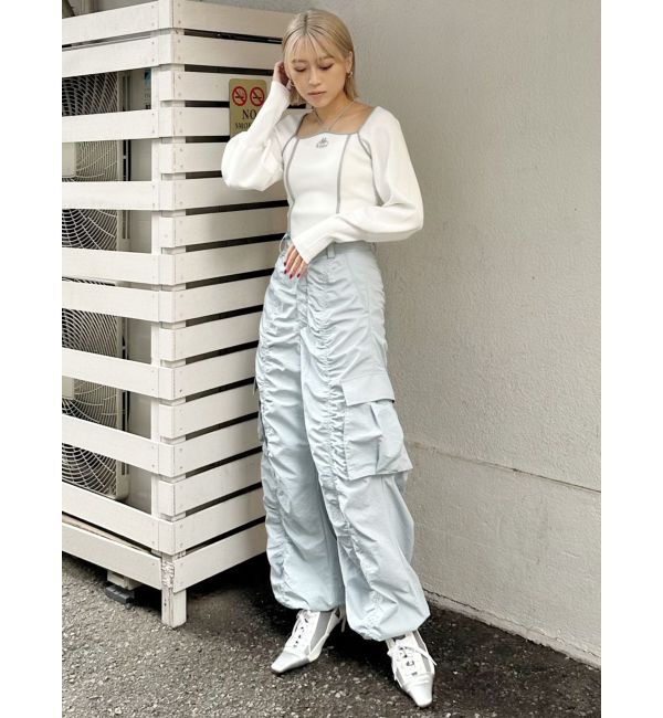 MURUA「【Kappa】トリミングリボンネックニット」|ニット・セーター|