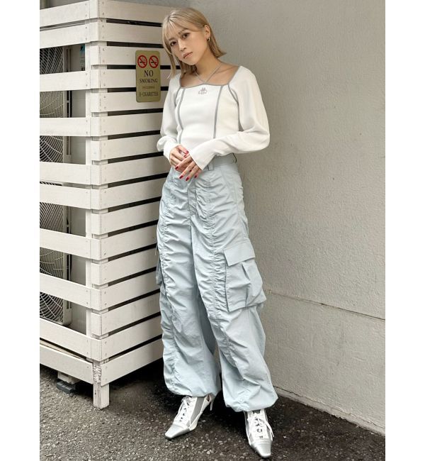 MURUA「【Kappa】トリミングリボンネックニット」|ニット・セーター|