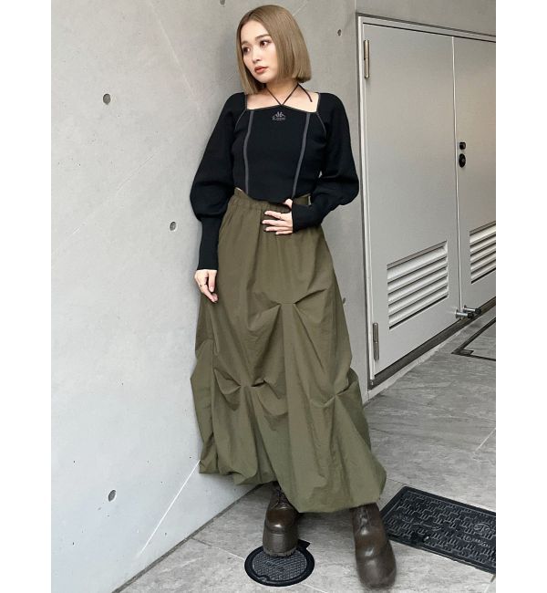 MURUA「【Kappa】トリミングリボンネックニット」|ニット・セーター|