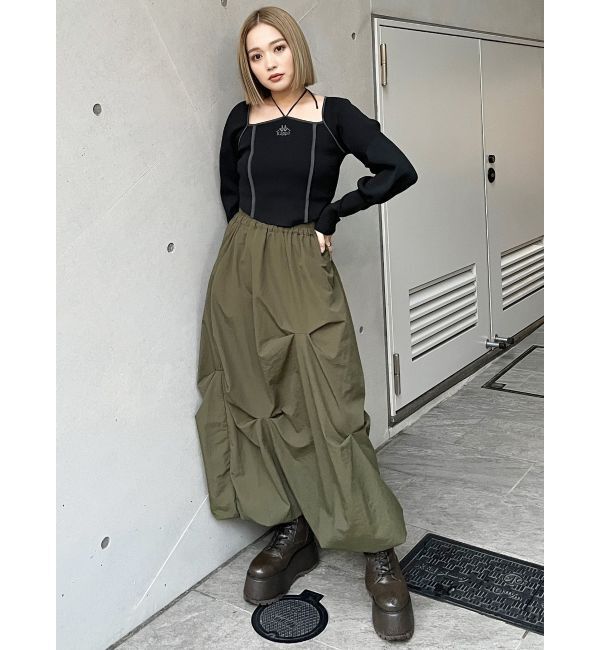 MURUA「【Kappa】トリミングリボンネックニット」|ニット・セーター|