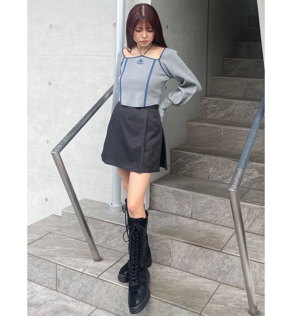 MURUA「【Kappa】トリミングリボンネックニット」|ニット・セーター|