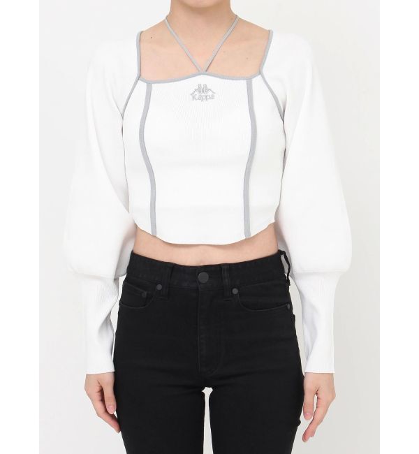 MURUA「【Kappa】トリミングリボンネックニット」|ニット・セーター|