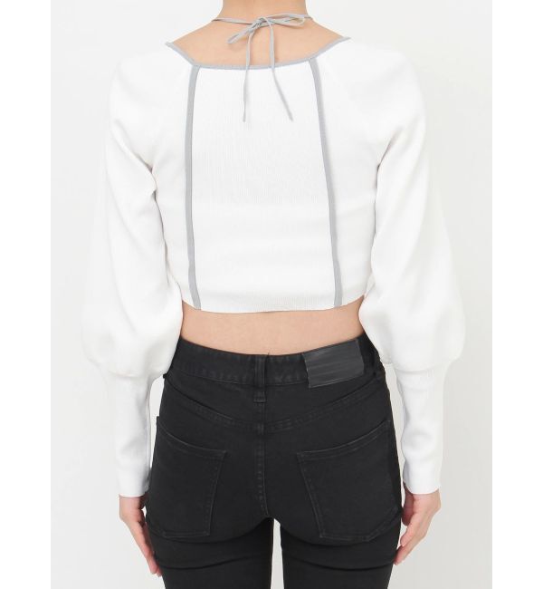 MURUA「【Kappa】トリミングリボンネックニット」|ニット・セーター|