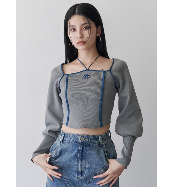 MURUA「【Kappa】トリミングリボンネックニット」|ニット・セーター|